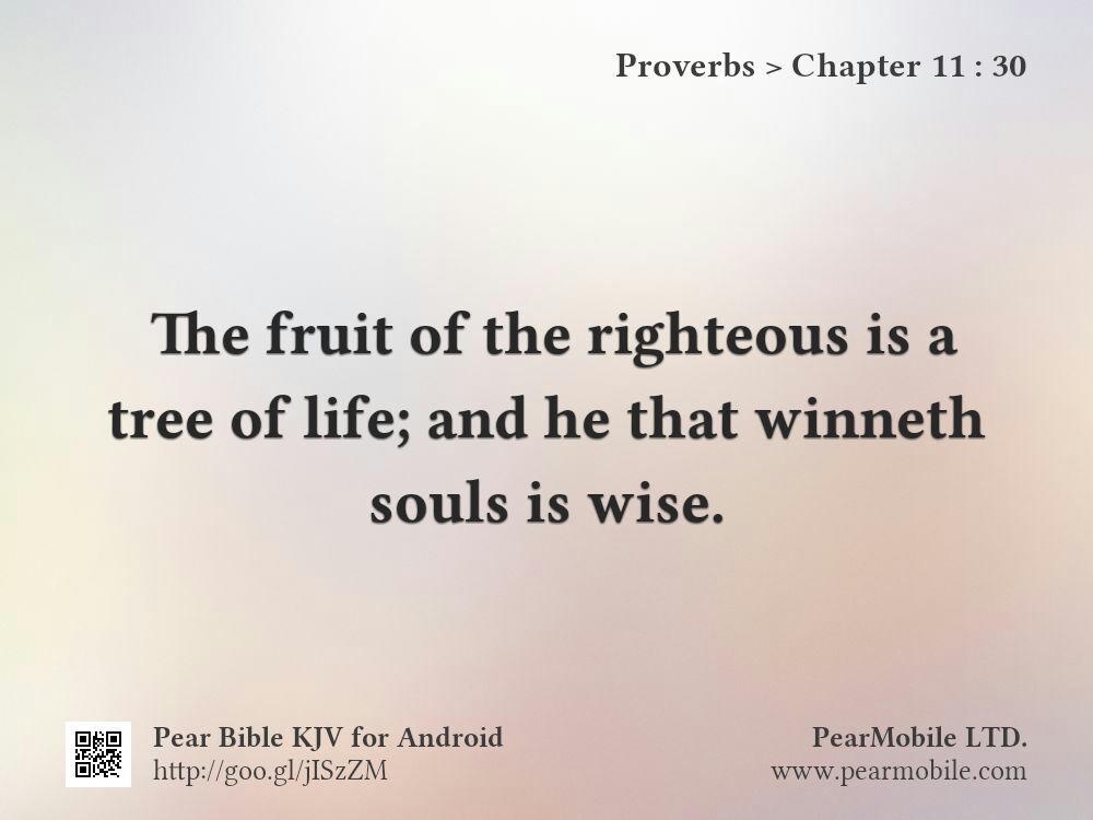 Proverbs, Chapter 11:30